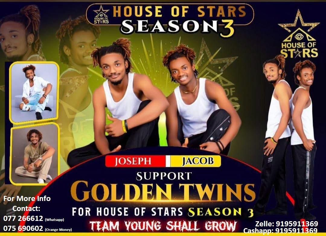 Golden Twins — Jacob and Joseph Sesay, House of Stars Season 3 campaign poster